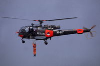 H-67 @ EHDL - Royal Netherlands Air Force SAR Flight Alouette III rescue demo at Deelen Air Base Open Day 1983
