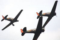 PH-TBR @ EHDL - Open Day at Deelen Air Base 1983. Three Noorduyn AT-16ND Harvard Mk.IIB that featured in Dutch movie Soldaat van Oranje