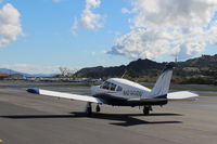 N9368N @ SZP - 1969 Piper PA-28R-200 ARROW, Lycoming IO-360 200 Hp, taxi back after landing Rwy 22 - by Doug Robertson