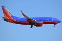 N263WN @ KBOI - Landing RWY 10L. - by Gerald Howard
