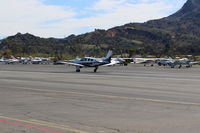 N2111Q @ SZP - 1969 Beech 36 BONANZA, Continental IO-550 300 Hp upgrade by STC, landing roll Rwy 04 - by Doug Robertson