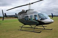 G-LIMO @ EGBT - Aerospeeds Bell 206L at Turweston for the 2017 British GP - by dave226688