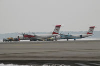 OE-LGH @ LOWG - 2 Austrian Dash 8-400 @GRZ - by Stefan Mager