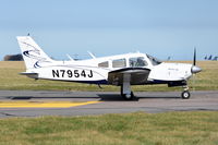 N7954J @ EGSH - Departing from Norwich. - by Graham Reeve