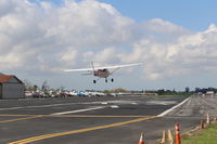 N714HH @ SZP - 1977 Cessna 150M, Continental O-200 100 Hp, on final Rwy 22 - by Doug Robertson