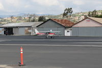 N714HH @ SZP - 1977 Cessna 150M, Continental O-200 100 Hp, taxi to Rwy 22 - by Doug Robertson