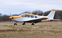 G-BFDI @ EGFH - Visiting Archer II. - by Roger Winser