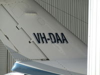 VH-DAA @ YBAF - sadly all I could see poking out of its hangar! - by magnaman