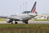 F-GUGJ @ LFRB - Airbus A318-111, Ready to taxiing, Brest-Bretagne airport (LFRB-BES) - by Yves-Q