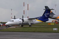 TF-FXH @ EGSH - Under tow at Norwich, after a re-spray into Air Iceland Connect, colours. - by Graham Reeve