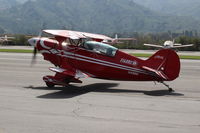 N49BR @ SZP - 1983 Aerotek PITTS S-2A SPECIAL, Lycoming AEIO-360 180 Hp, S-turns taxi - by Doug Robertson