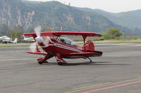 N49BR @ SZP - 1983 Aerotek PITTS S-2A SPECIAL, Lycoming AEIO-360 180 Hp, S-turns taxi - by Doug Robertson