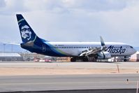 N594AS @ KBOI - Landing roll out on RWY 28R. - by Gerald Howard