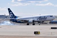 N594AS @ KBOI - Landing RWY 28R. - by Gerald Howard