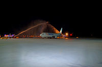 A6-MAX @ EPKK - flydubai - water salute in Krakow - inauguration of the KRK-DXB connection - by Artur Badoń
