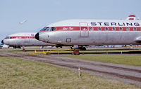OY-STC @ CPH - Copenhagen 5.2.1992 Time out for Super Caravelle in Sterling regi. - by leo larsen
