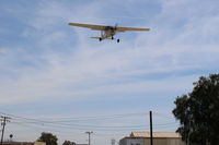 N714HH @ SZP - 1977 Cessna 150M, Continental O-200 100 Hp, on final Rwy 22 - by Doug Robertson