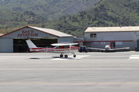 N714HH @ SZP - 1977 Cessna 150M, Continental O-200 100 Hp, taking the active - by Doug Robertson