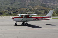 N714HH @ SZP - 1977 Cessna 150M, Continental O-200 100 Hp, taxi to Rwy 22 - by Doug Robertson