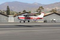N64267 @ SZP - 1975 Cessna 172M SKYHAWK, Lycoming O-320-E2D 150 Hp, landing Rwy 22 - by Doug Robertson