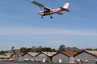 N64267 @ SZP - 1975 Cessna 172M SKYHAWK, Lycoming O-320-E2D 150 Hp, balked landing-overflight Rwy 22 - by Doug Robertson