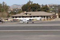 N485 @ SZP - 1959 Cessna 180B, Continental O-470 230 Hp, turn to it's hangar - by Doug Robertson