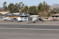 N485 @ SZP - 1959 Cessna 180B, Continental O-470 230 Hp, taxi - by Doug Robertson