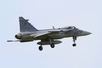 9236 @ LFRJ - Saab JAS-39C Gripen, On final rwy 08, Landivisiau Naval Air Base (LFRJ) Tiger Meet 2017 - by Yves-Q