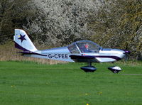 G-CFEE @ EGKR - Evektor-Aerotechnik EV-97 Eurostar at Redhill. - by moxy