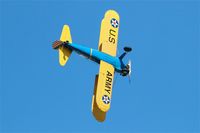 F-AZCK @ LFRU - Boeing A75N1, On display, Morlaix-Ploujean airport (LFRU-MXN) air show 2017 - by Yves-Q