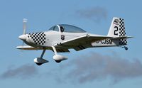G-CJSM @ EGFH - Raven 2 of Team Raven finals to land. - by Roger Winser
