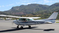 N1019F @ SZP - 1979 Cessna 172N SKYHAWK, Lycoming O-320-H2AD 160 Hp, taxi - by Doug Robertson