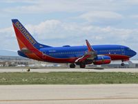 N953WN @ KBOI - Landing RWY 28R. - by Gerald Howard