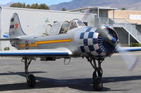 N6294D @ SZP - 1983 Yakovlev YAK 52, Vedeneev (Ivchenko) M-14P 360 Hp radial, Experimental class-Exhibition, at Fuel Dock - by Doug Robertson