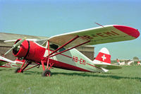 HB-EMI @ LSZV - At Sitterdorf. One time it was all red.Scanned from a slide. - by sparrow9