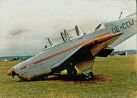 OE-CCW @ LOWG - my emergency landing with Beech XT-34A Mentor OE-CCW - inoperative nosewheel in Nov. 1977  LOWG     https://youtu.be/AVttvgpMbWw - by Andreas Müller