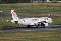 TS-IMU @ LFBO - Airbus A320-214, Reverse thrust landing rwy 14R, Toulouse-Blagnac airport (LFBO-TLS) - by Yves-Q