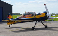 G-SUKK @ EGLM - Sukhoi Su-29 at White Waltham. Ex HA-YAR - by moxy
