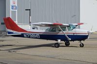 N738HD @ KBOI - Pulling away from the gas pumps. Old Civil Air Patrol paint job.