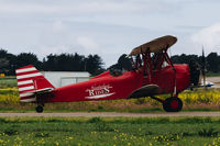 N930V @ KHAF - 1930 D-25 taxing to the ramp during bi-plane rides at Half Moon Bay Airport Day 2018. - by Chris Leipelt