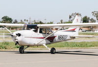 N61637 @ KRHV - Locally-based 1975 Cessna 172M taxing to 31R for departure at Reid Hillview Airport, San Jose, CA. - by Chris Leipelt
