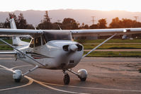 N5290E @ KRHV - Locally-based 2002 Cessna 172S taxing to the ramp at Reid Hillview Airport, San Jose, CA. - by Chris Leipelt