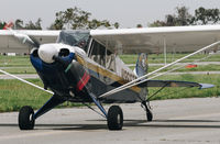 N966TF @ KRHV - Locally-based 2007 Aviat A-1B taxing out for departure at Reid Hillview Airport, San Jose, CA. - by Chris Leipelt