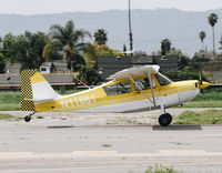 N11681 @ KRHV - Locally-based 1972 Bellanca 7KCAB departing at Reid Hillview Airport, San Jose, CA. - by Chris Leipelt