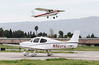 N520YZ @ KRHV - 2015 Cirrus SR20 from Hayward taxing out for departure at Reid Hillview Airport, San Jose, CA. - by Chris Leipelt
