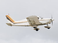 N9079J @ KRHV - Locally-based 1966 Piper PA-28-180 departing at Reid Hillview Airport, San Jose, CA. - by Chris Leipelt