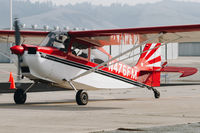 N476FM @ KWVI - 1978 Bellanca 7GCAA taxing out for departure at Watsonville Municipal Airport, CA. - by Chris Leipelt
