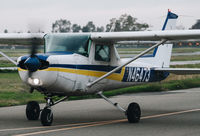 N46473 @ KRHV - Locally-based 1978 Cessna 152 taxing to the ramp at Reid Hillview Airport, San Jose, CA. - by Chris Leipelt
