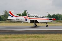061 @ LFSI - Pilatus PC-9M, Croatian Air Force aerobatic team, Taxiing on rwy 29, St Dizier-Robinson Air Base 113 (LFSI) Open day 2017 - by Yves-Q