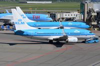 PH-BGQ @ EHAM - KLM B737 pushed back for departure. - by FerryPNL